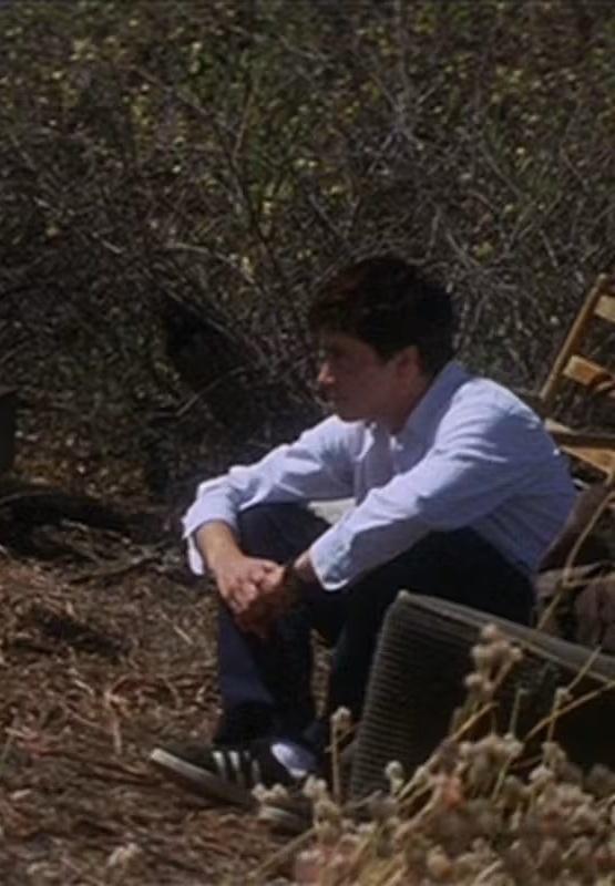 zevaleriano's tweet photo. Acabei de ver que existe um debate sem conclusões sobre qual modelo de Adidas o Donnie Darko usa durante todo o filme. Alguns dizem que é um Campus, outros Gazelle. Eu sei lá qual é, o filme é todo cheio de ruído kkkkkkkkkkk https://t.co/oHixqONbSQ