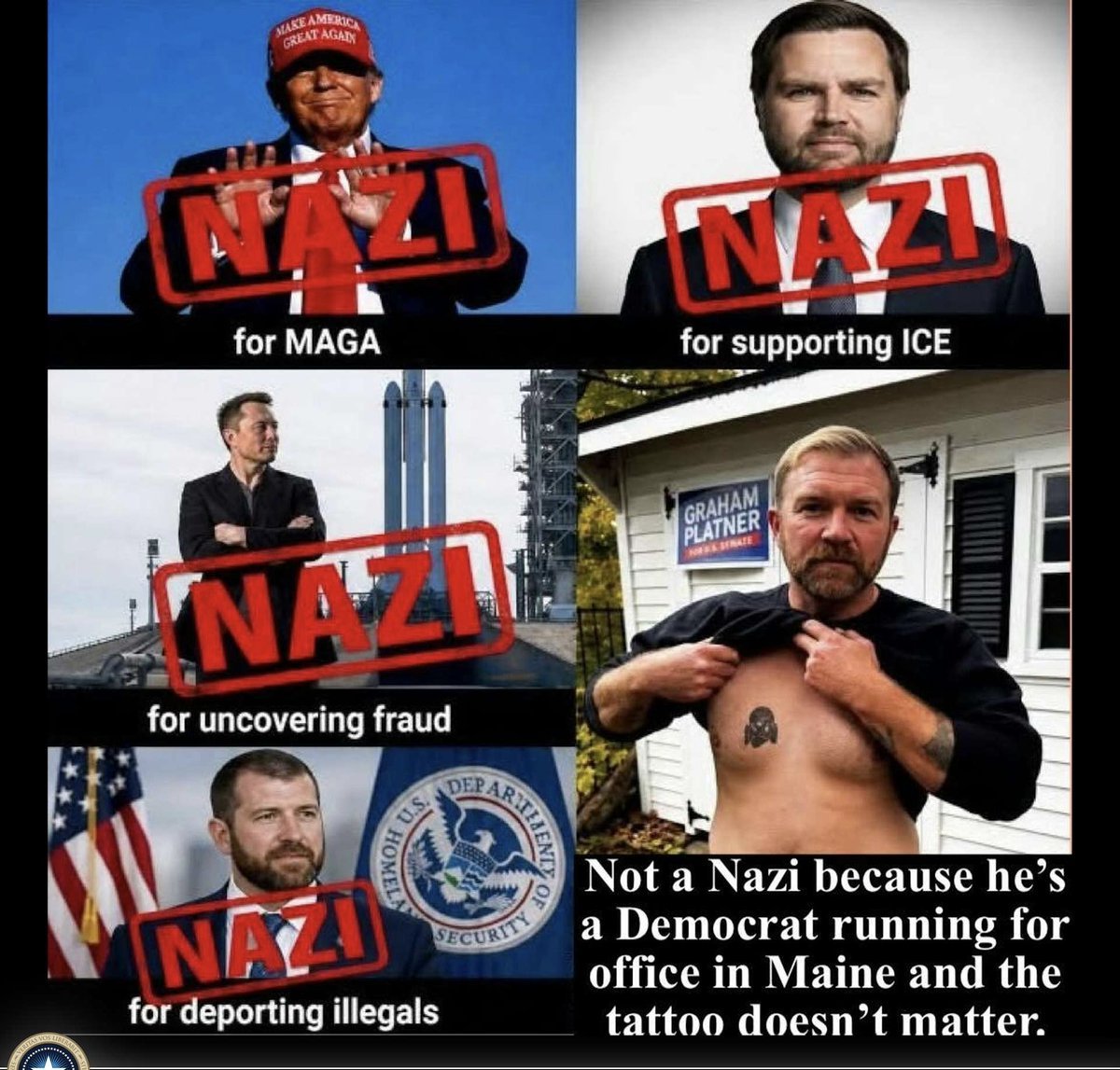 schmidlein85's tweet photo. @GBC_Press Meanwhile democrats have an actual Nazi running for office lol https://t.co/o8HQQG0qIV