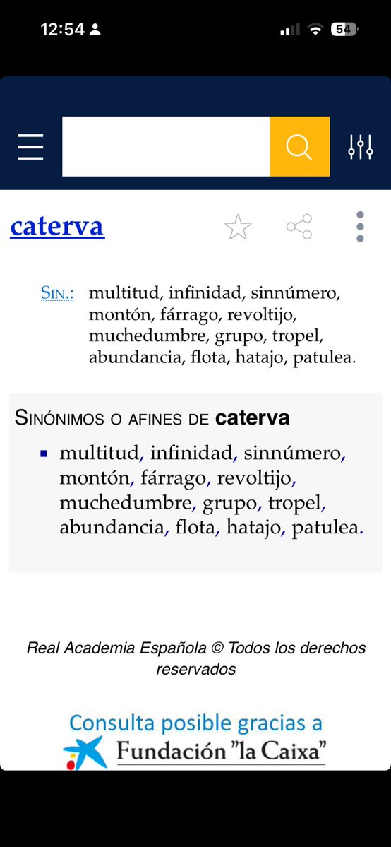 willshDev's tweet photo. La palabra de hoy: Caterva. https://t.co/od6Iseciti