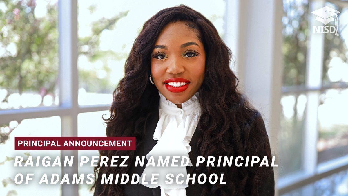 NorthwestISD's tweet photo. Northwest ISD has promoted Raigan Perez to become principal of Adams Middle School, elevating a proven campus administrator and district alumna as she supports students, teachers and staff. Read more: https://t.co/hnTKItiA9m https://t.co/BsGCUVFYlU