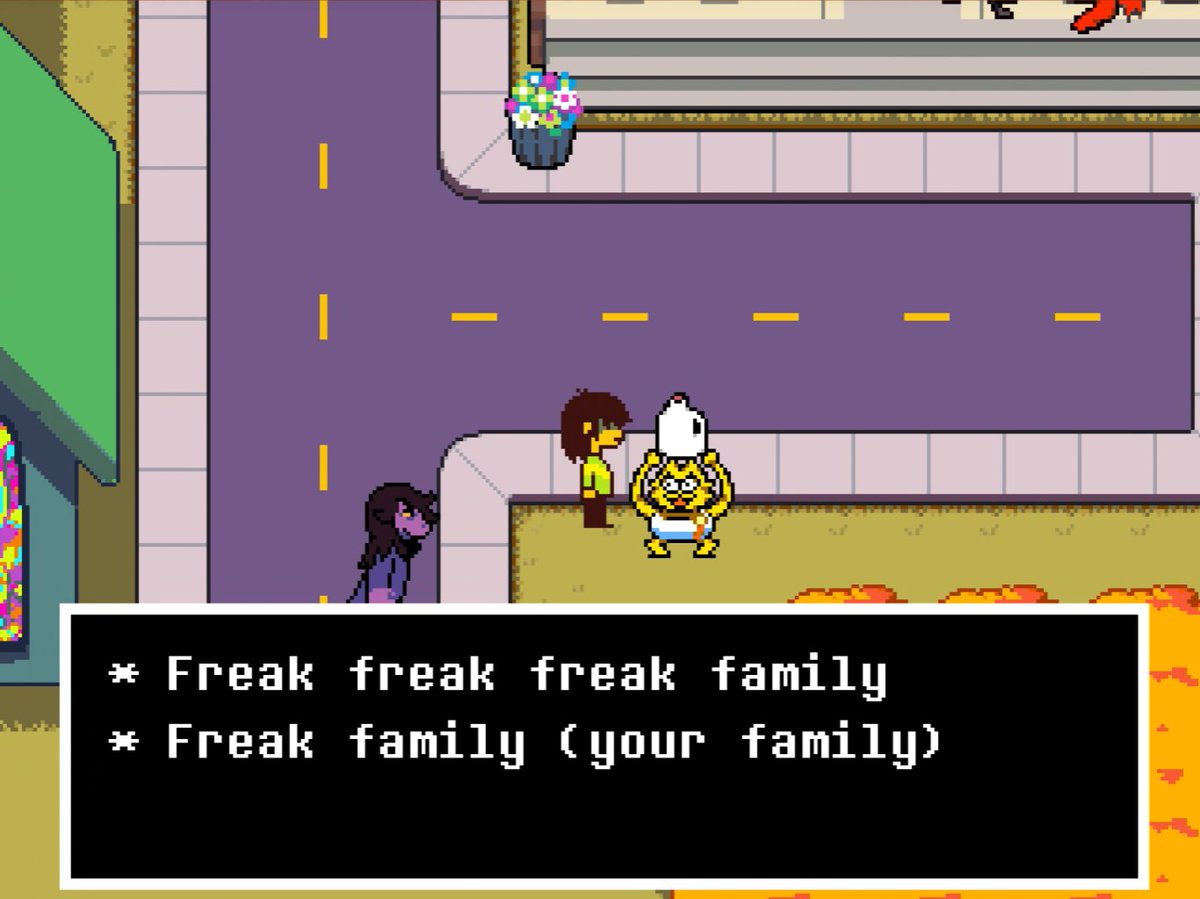 LunarWave__'s tweet photo. Favorite line in Deltarune. Mf had no reason to say this. https://t.co/AN7Yr99oUe