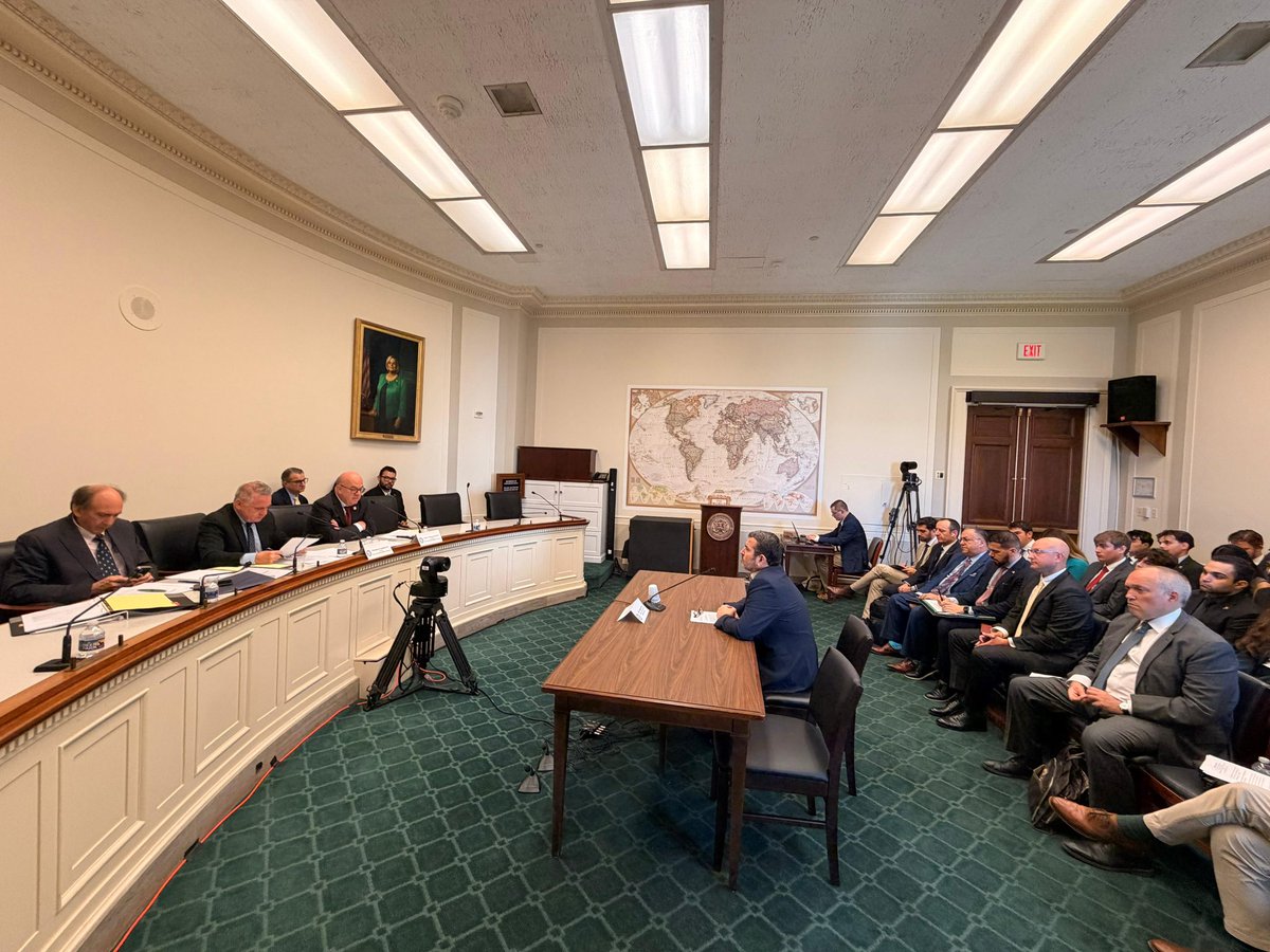 CyprusinUSA's tweet photo. A timely and very important Hearing was convened earlier today in Congress, by the Tom Lantos Human Rights Commission and its Co-Chairs, Representatives Chris Smith (R-NJ) and Jim McGovern (D-MA), “Human Rights in Turkish-Occupied Cyprus: Erdogan's Record and Its Implications for the Ankara NATO Summit”. The Hearing began with briefing remarks by Ambassador Evangelos Savva, who highlighted the numerous human rights violations in Cyprus stemming from the Turkish invasion of 1974 and ongoing occupation since, of more than 36% of its territory while also tracing Turkey’s 52-year dismal record of flouting international law and United Nations Security Council Resolutions pertaining to the Cyprus Question. Witnesses Michael Rubin (Director of Policy Analysis, Middle East Forum), Sinan Ciddi (Turkey Program Director, Foundation for Defense of Democracies) Savas Tsivicos (PSEKA) shared in-depth insights on Turkey’s intransigent policy on Cyprus and its broader foreign policy impact in the Eastern Mediterranean. The Hearing also included remarks and questions posed to the three witnesses by Representatives Gus Bilirakis, Brad Schneider and Dina Titus, who underlined the bipartisan support in Congress towards Cyprus in its quest for a just and viable settlement in line with Security Council Resolutions while also focusing on the increased value of Cyprus as a credible and reliable partner of the US. 
@TLHumanRights
@RepMcGovern
@RepGusBilirakis
@RepSchneider
@repdinatitus 
 @mrubin1971
 @SinanCiddi 
@STsivicos 
@ecsavva