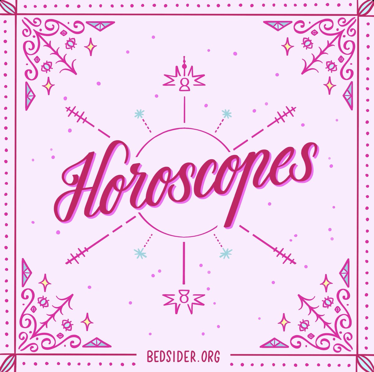 Bedsider's tweet photo. The tail end of June is setting the cosmic tone for July ✨ Check out your horoscope here:  https://t.co/z8scuOyGhM https://t.co/BGMZ5CCknb