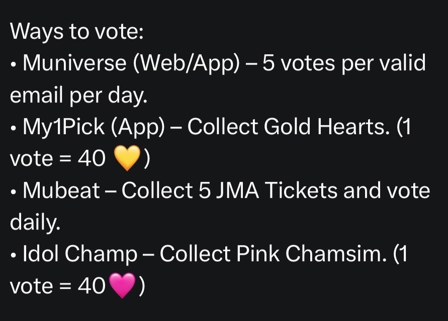 KEP1ER_GUIDES's tweet photo. Kep1er is officially nominated for Female Group of the Year at the Jupiter Music Awards 2026 — Preliminary Round! 🏆

✔ Voting Period
2026.7.1 02:00AM - 7.16 01:59AM (KST)

Links down below ⬇️ https://t.co/83fPQN74Xx