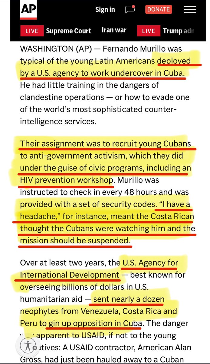 MikeBenzCyber's tweet photo. USAID gave its fake HIV/AIDS workers secret code phrases like “I have a headache” to alert USAID if the fake aid workers thought counter-intelligence agents discovered the truth that the USAID-funded AIDS prevention workshops were a secret front. https://t.co/2UOl6iUFUz