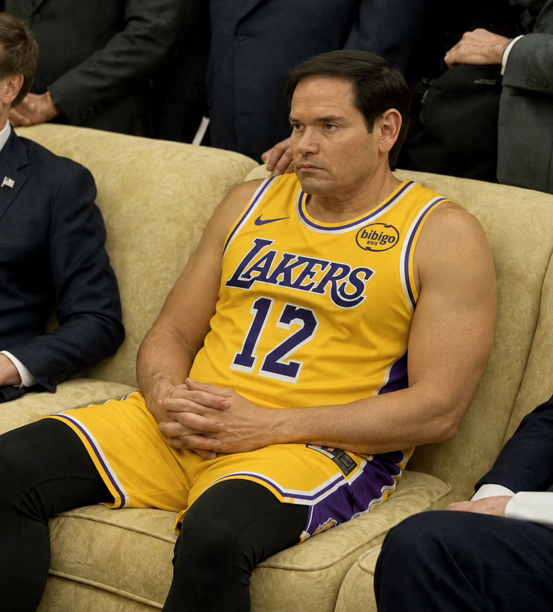 StatMotive's tweet photo. Marco Rubio realizing he has to be the starting forward for the Lakers https://t.co/FEsnyUM8WU