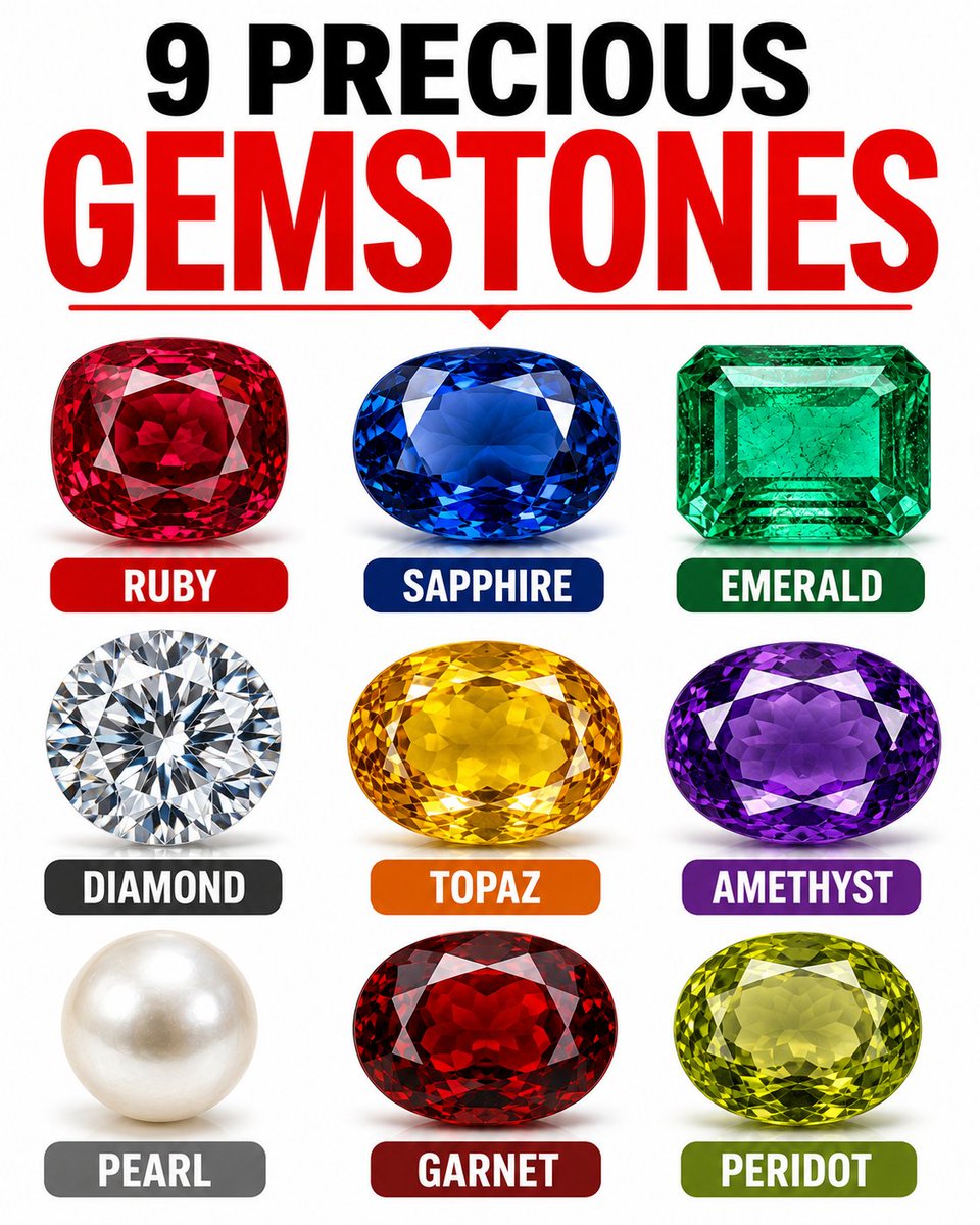 LearnEvery8w's tweet photo. Not all gemstones are created equal. These are the world's most iconic treasures. https://t.co/ChjpPFngO9