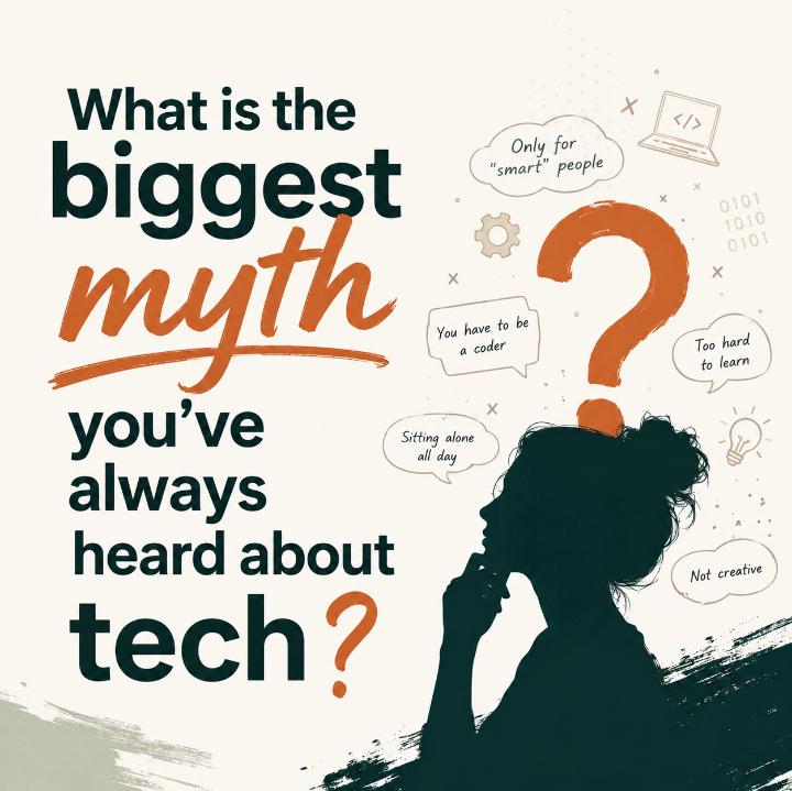 Ima_tech1J's tweet photo. Prompt: What is the biggest myth you've always heard about tech, that you have personally debunked since starting your tech journey? https://t.co/E0EbevoEVt