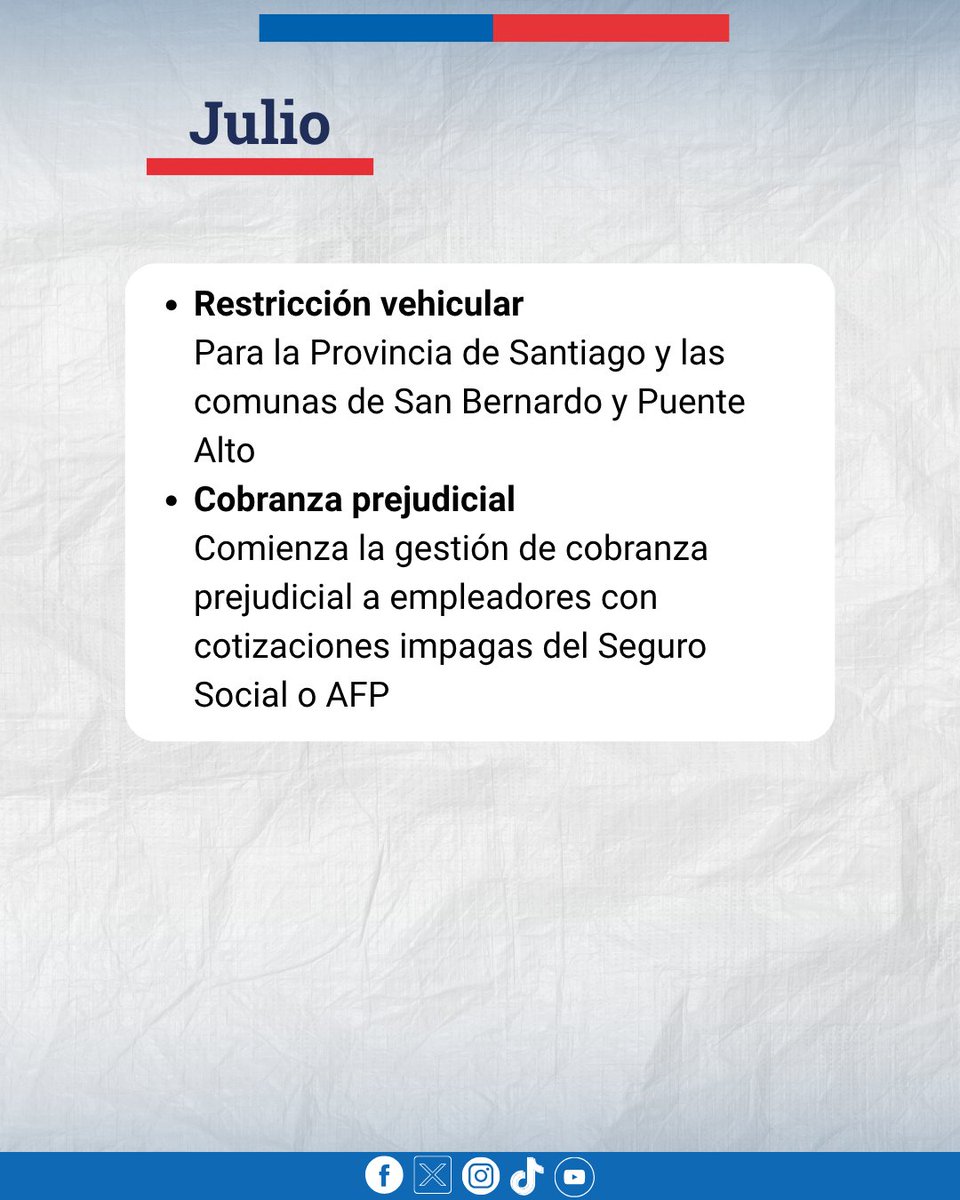 ChileAtiende's tweet photo. ☔ ¡Llegó julio! 🌦️
 
 📅 👀 Revisa nuestro calendario y conoce las fechas de beneficios, pagos, postulaciones y trámites importantes de este mes.
 
Más información en https://t.co/AOJuFgWGsL 👨🏻‍💻👩🏻‍💻 https://t.co/TUA3udQ5Da