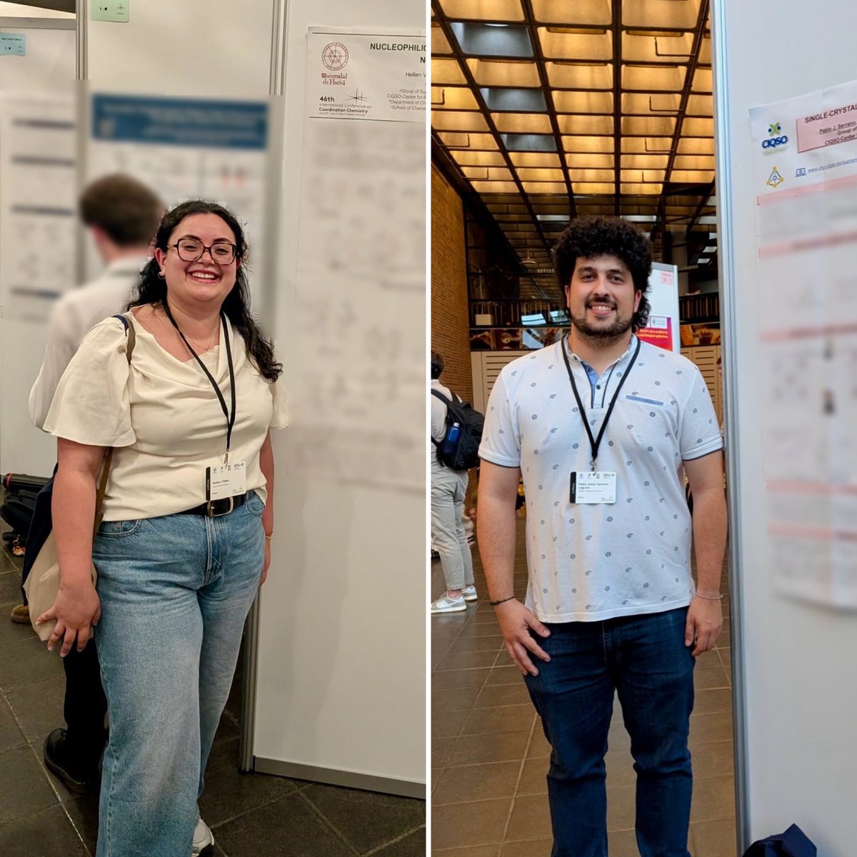 GroupMartinez's tweet photo. A good day at #ICCC46: @hellen_videa &amp; @Pabloserrano_95 presented their posters today, good to see old and new friends.
Now, time to enjoy Odense 🇩🇰

@ICCChemistry @UniHuelva @UCC_UHU #CIQSO_UHU
#CoordinationChemistry #Organometallics https://t.co/tX2IcZwPSr