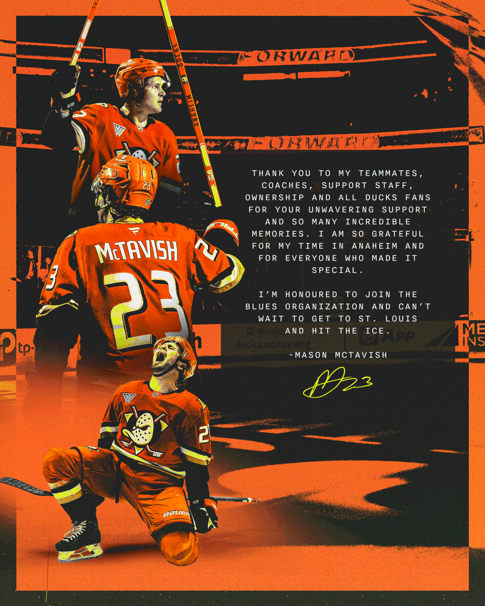 AnaheimDucks's tweet photo. A message from Mason McTavish. https://t.co/wGeXmu1k98