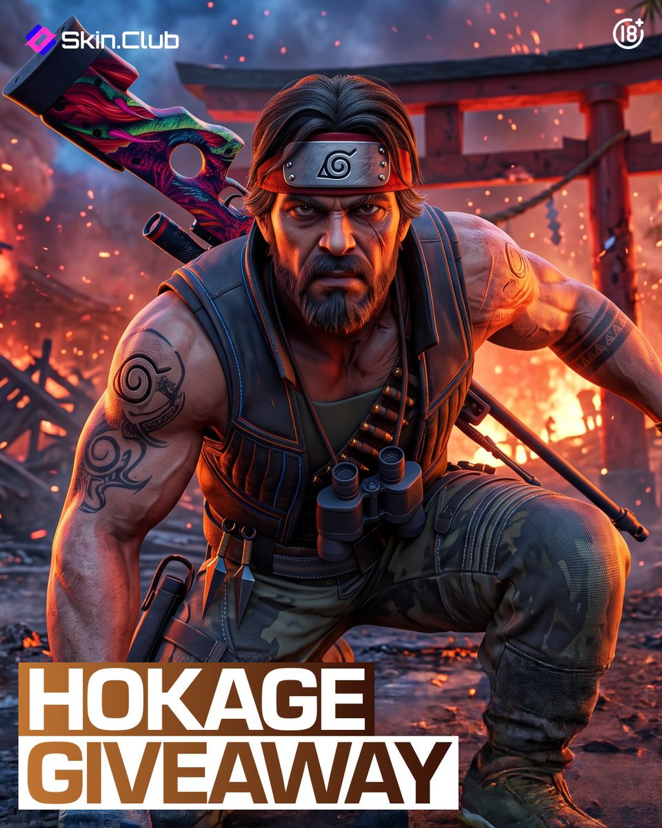 skinclubmedia's tweet photo. 🥷 HOKAGE GIVEAWAY! 

The shadows are moving… and power is up for grabs.

We’re giving away exclusive Hokage rewards to lucky winners! 

How to join:
• Leave your Skin.Сlub under this post 
• Use special promo code (optional) HOKAGEX

Winners will be selected on July 7. Step up and prove your power! Join the giveaway across our other social media platforms to increase your chances of winning.
