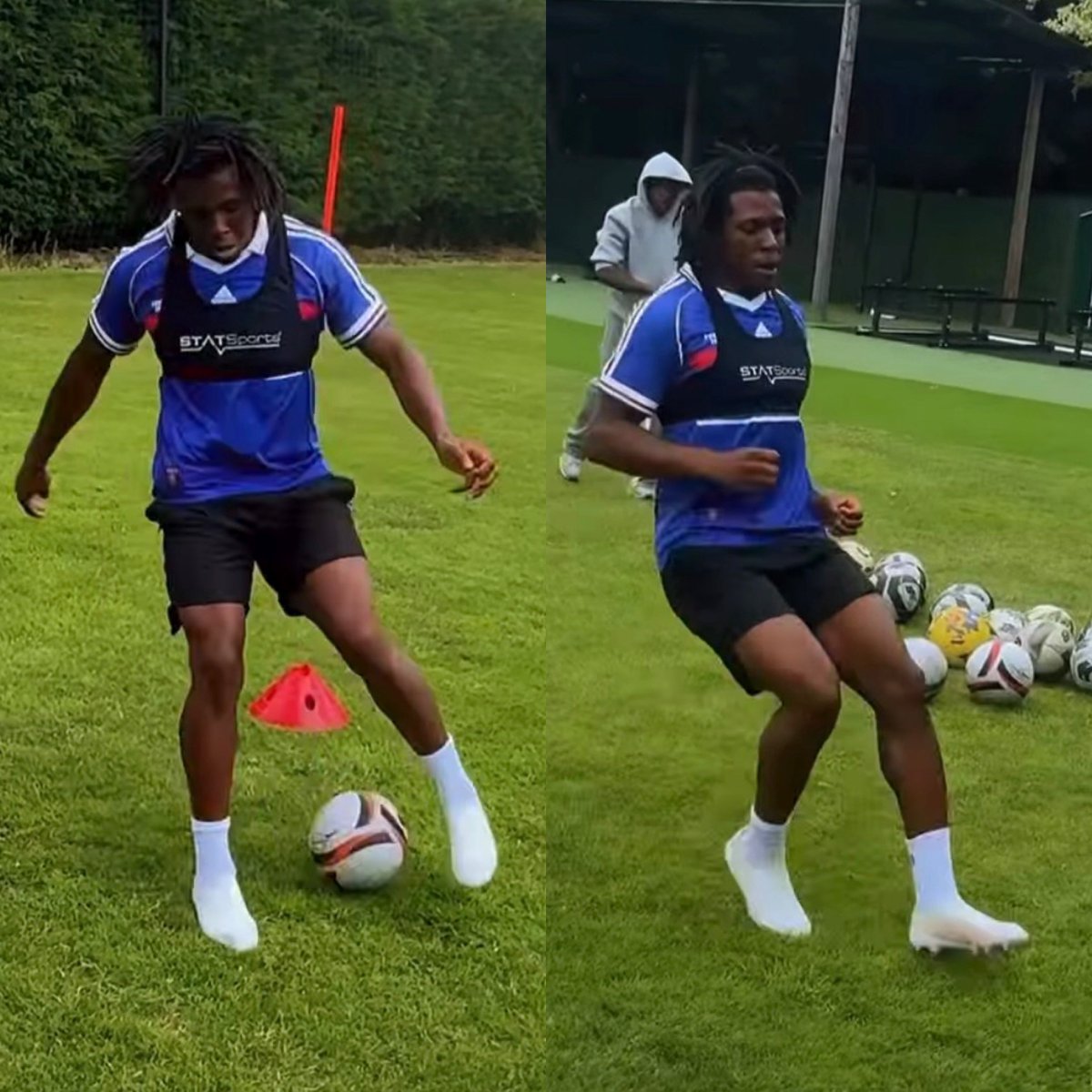 Utdtruthful's tweet photo. 📸 - Patrick Dorgu is back working hard ahead of the pre-season. PLAYER 💫❤️ https://t.co/CxkVcXNrGn