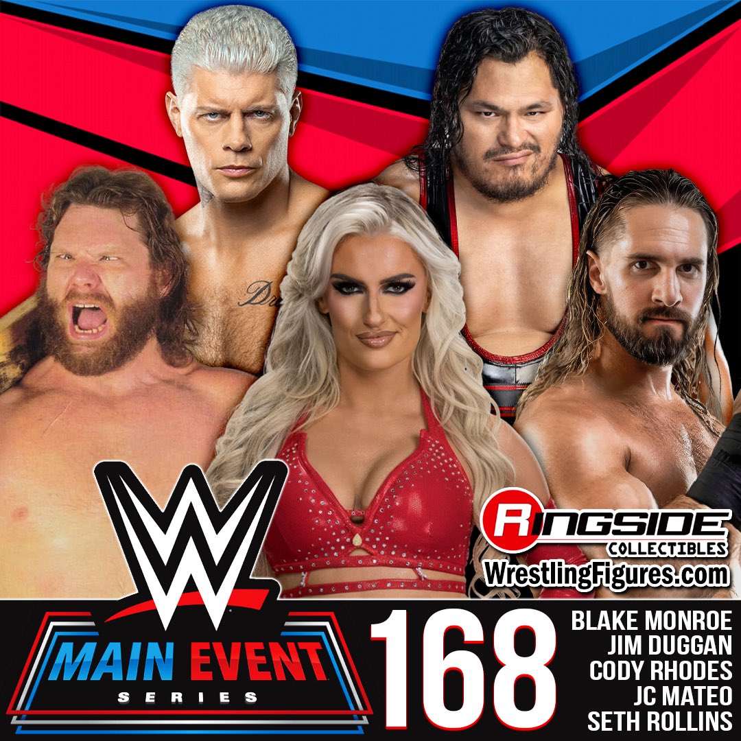 RingsideC's tweet photo. Mattel WWE Main Event Series 168 is up for PRE-ORDER!

Featuring Blake Monroe, Cody Rhodes, JC Mateo, Seth Rollins &amp; Hacksaw Jim Duggan

Shop Now ➡️ https://t.co/OIWc9z4Q8z

#RingsideCollectibles #BlakeMonroe #JCMateo #CodyRhodes #HacksawJimDuggan #SethRollins https://t.co/8FomWB4Sce