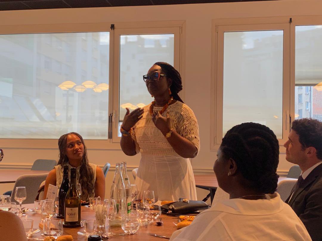 RSCC_GSSTI's tweet photo. RSCC was Honoured to join Ghana's Ambassador to France for a dinner strengthening scientific ties ahead of the AI4SD Conference.  
Key partners from Ghana and France gathered to boost collaboration in AI, Earth Observation and Climate Science. https://t.co/N1TagFZImq