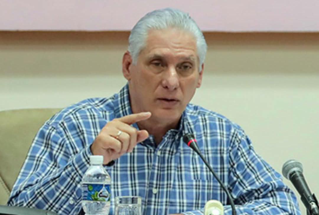 GuaimaroMpal's tweet photo. Miguel Díaz-Canel definió la situación actual de Cuba como una "economía de guerra" y delineó las supuestas prioridades del escudo de defensa de la soberanía. Fuerza Venezuela💪🏼#Guáimaro https://t.co/JhYC57kgdB