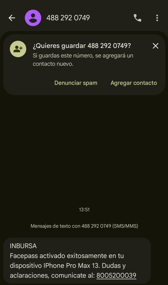 PacoCastelan23's tweet photo. Ayer abrí mi cuenta en @BancoInbursa y hoy ya me llegan mensajes fraudulentos, exquisita seguridad de los bancos en México. https://t.co/1QQITodXXI