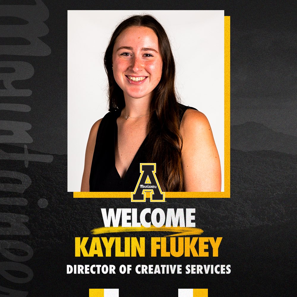appstatesports's tweet photo. #AppNation, join us in welcoming Kaylin Flukey to the High Country as the Director of Creative Services!
#GoApp https://t.co/WVP2Gc5dmX