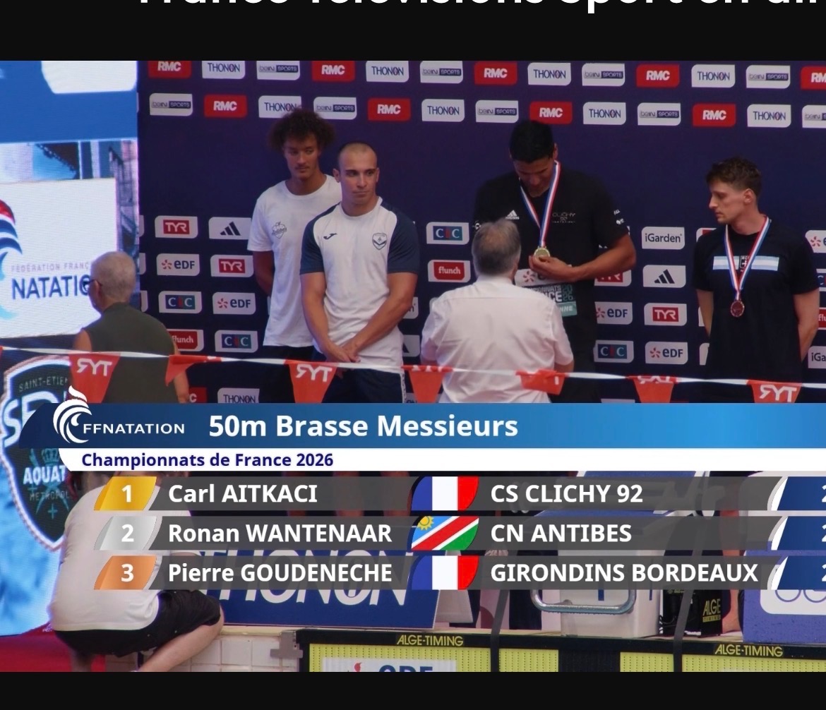 EpudfC's tweet photo. Nos félicitations à Carl Aitcaci, membre de notre paroisse, nouveau champion de France à 50m et à 100m brasse. https://t.co/oGE8jMXbgn