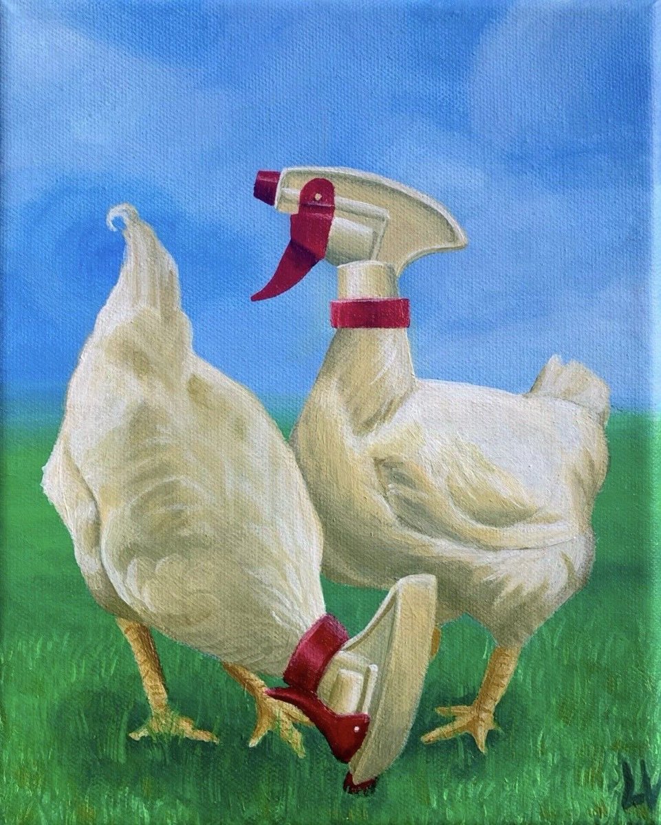 pmamtraveller's tweet photo. "Chicken Spritzer" by artist Lindsey Marie https://t.co/uKqv8cDfiq