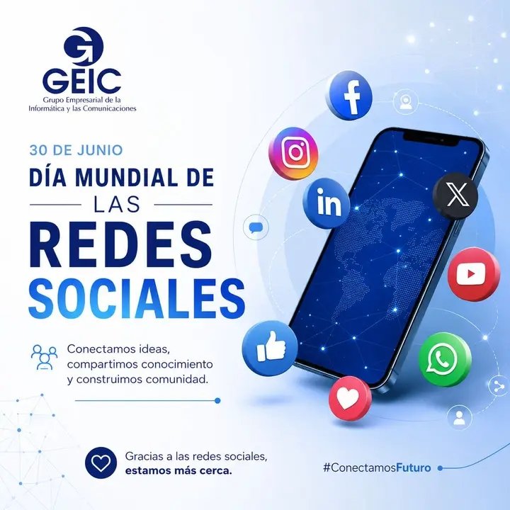 GEIC_DICE's tweet photo. Día Mundial de las Redes Sociales y reafirmamos nuestro compromiso con la comunicación transparente y útil. 🌐
➕puentes de confianza con la ciudadanía. Espacios donde información fluye y consultas encuentran respuesta
 ➕ participación 
Sigamos construyendo juntos. 🤝
#SomosGEIC https://t.co/F4J9Zcyb7r