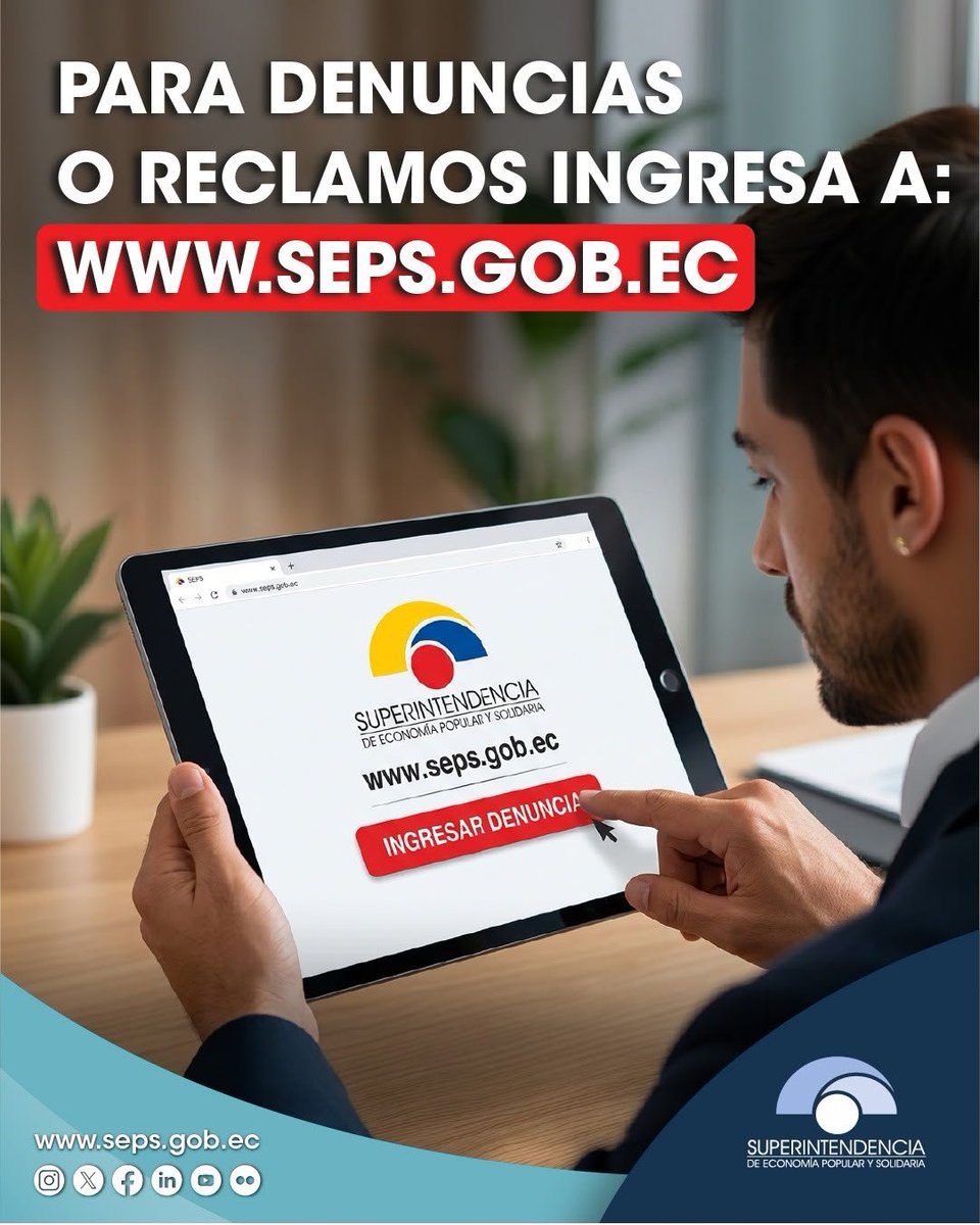 SEPS_Ec's tweet photo. ¡Infórmate, verifica y comparte esta información! Juntos prevenimos engaños y protegemos a la ciudadanía. 

Recuerda, ningún trámite requiere pagos ni intermediarios.

#SEPSsupervisiónYcontrol https://t.co/0Z8eDjUK5D