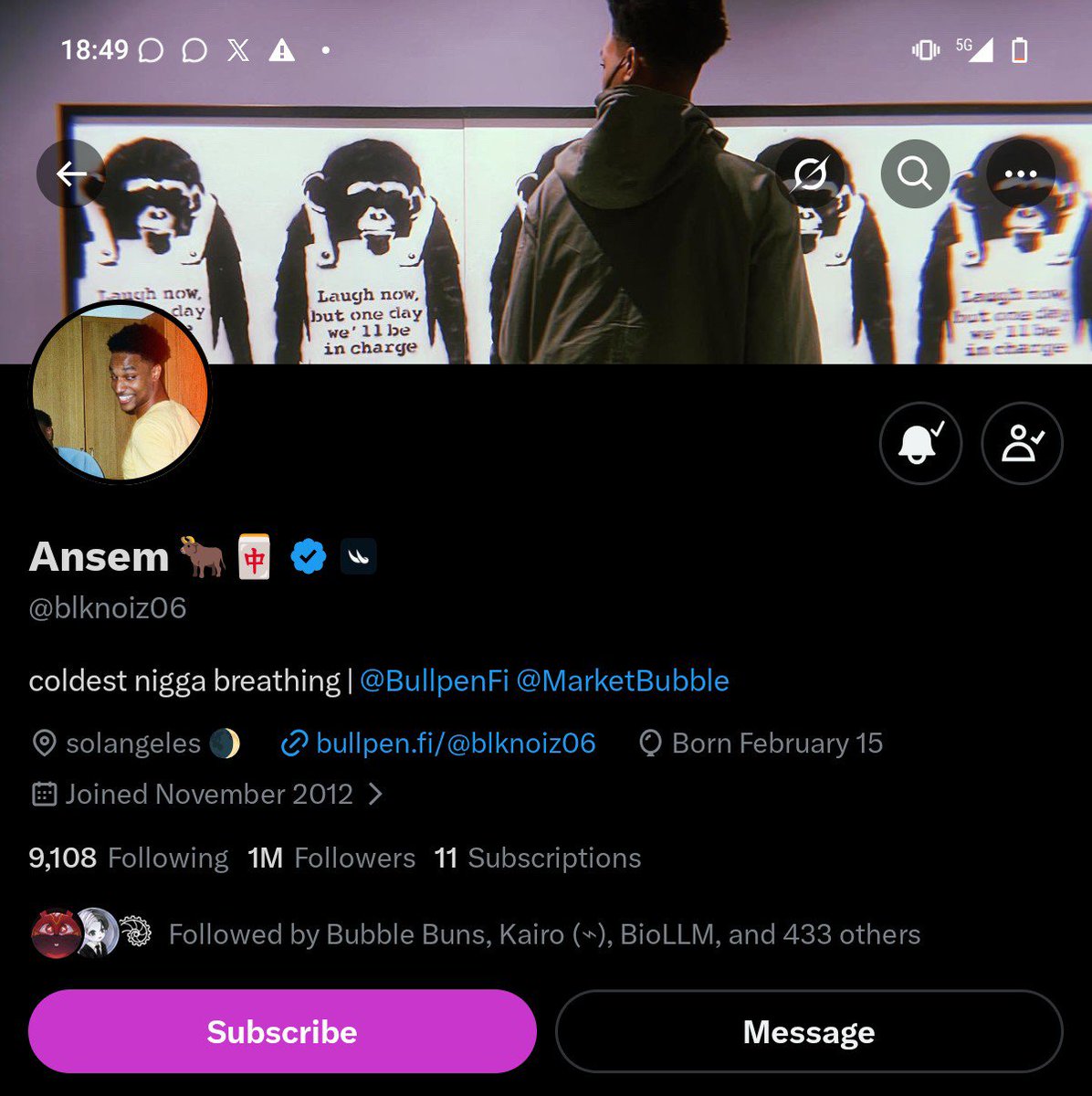 jnr_pips's tweet photo. GN  CT

Before we call it a day I want us to Really take our time to appreciate this two guys mind you I don't really know these guys, and I know they don't know me either.

But from the bottom of my heart, may God bless these two people:

- @pp_privatejet
- @blknoiz06

To be honest, CT was becoming boring. Many people had lost hope, and the space felt almost dead.

Then, within just one week, everything changed.

All you had to do was show up, stay active, and pray that your opportunity found you.

For those who don't know them, PP is known as the "Tipp Guy." Nobody really knows who he is, and he's not even a Web3 guy. I just hope one day we can onboard him into Web3.

Then there's Ansem, who has spent years helping people and giving back to this space long before now.

Even if you're not a fan of them, one thing you can't ignore is kindness.

Moments like this remind me that one act of kindness can bring life back to an entire community.

What a time to be alive.

Rooting for everyone contributing in their own little way.

#STAKE || #ANSEM