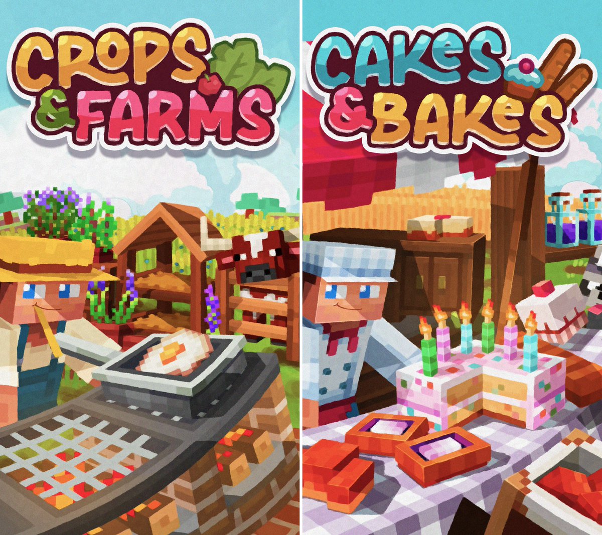 somegamestudioX's tweet photo. The annual 🌞 Summer Sale 🌞 is here and both our Add-Ons are on sale this time! 

Get Crops & Farms all shiny and updated 33% off for the whole sale! 🐮

Get Cakes & Bakes for a tasty 75% off on Sunday July 12th for 1 day only! 🍰