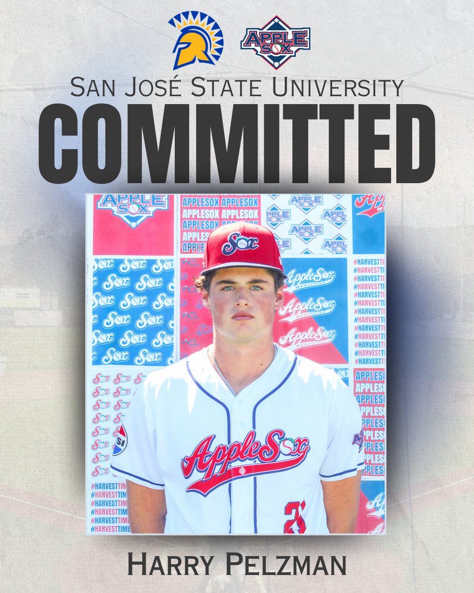 AppleSox's tweet photo. COMMITTED‼️

Congratulations to AppleSox pitcher, Harry Pelzman, on committing to play at San José State University!

#HarvestTime

@HarryPelzman | @SanJoseStateBSB https://t.co/uAnlXrsh6b