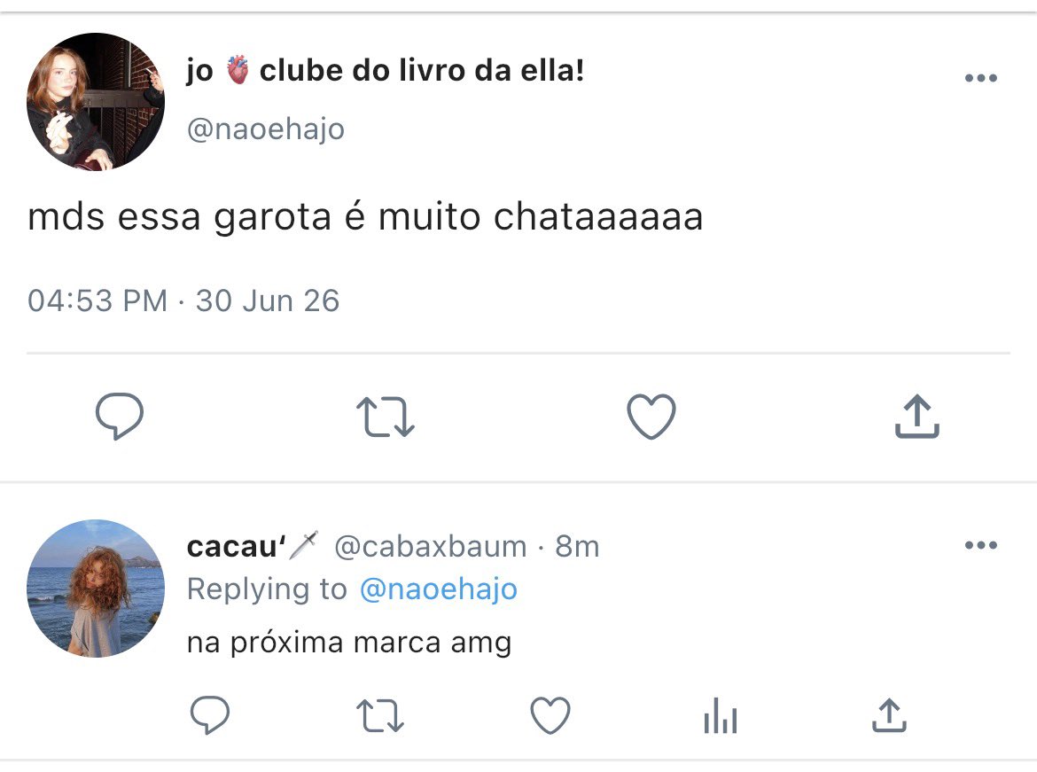 chaleprimas's tweet photo. ‘𝘩𝘰���𝘦𝘺𝘣𝘦𝘦’ — a #twoghosts primas version au em que:
As fraternidades de Jo e Cacau precisam ser juntadas para a reforma em uma das casas, mas ambas se odeiam.
ou
Cacau e Jo, apesar de se odiarem muito, são obrigadas a superarem seus sentimentos em busca da vitória + https://t.co/r1bLAWfqkc