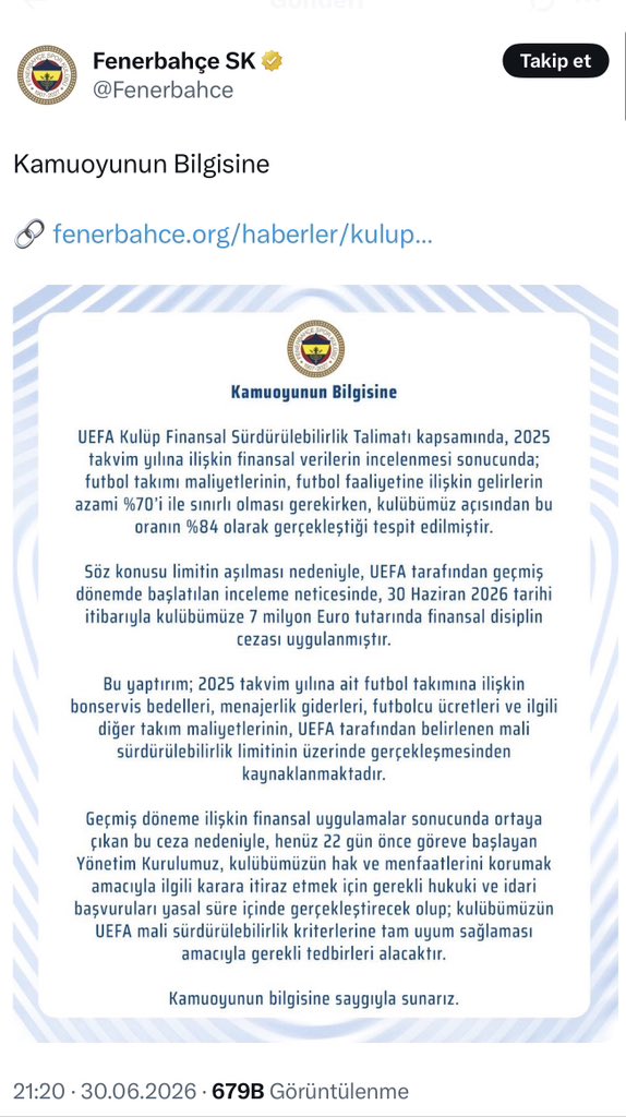 zcakir27's tweet photo. Mesela bugün @UEFA dan yediğiniz “usulsüz kontrat” açıklamanızı yayınlarken 1,5 yıl önce Galatasaray’a iftira attığınız bu paylaşımınızı hatırlayıp utanma duygusu yaşadınız mı yoksa sizin ahlak ölçünüz Kulüp Başkanlarınıza göre mi şekilleniyor? https://t.co/VMOit24n1C