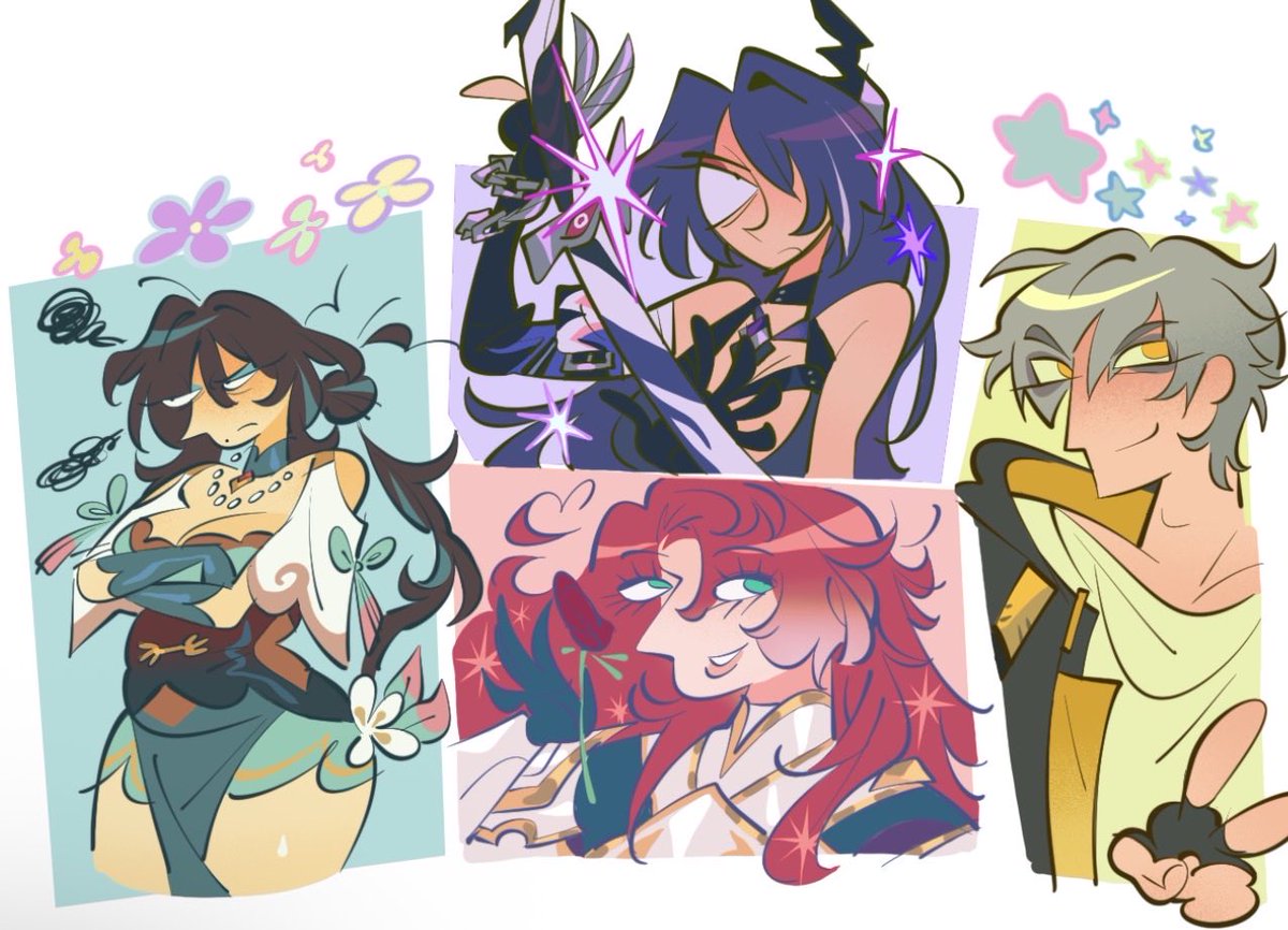 Meepinx_'s tweet photo. More doodles….

#HSR #RuanMei #Acheron #Argenti #Caelus https://t.co/GFCRLkcXrq