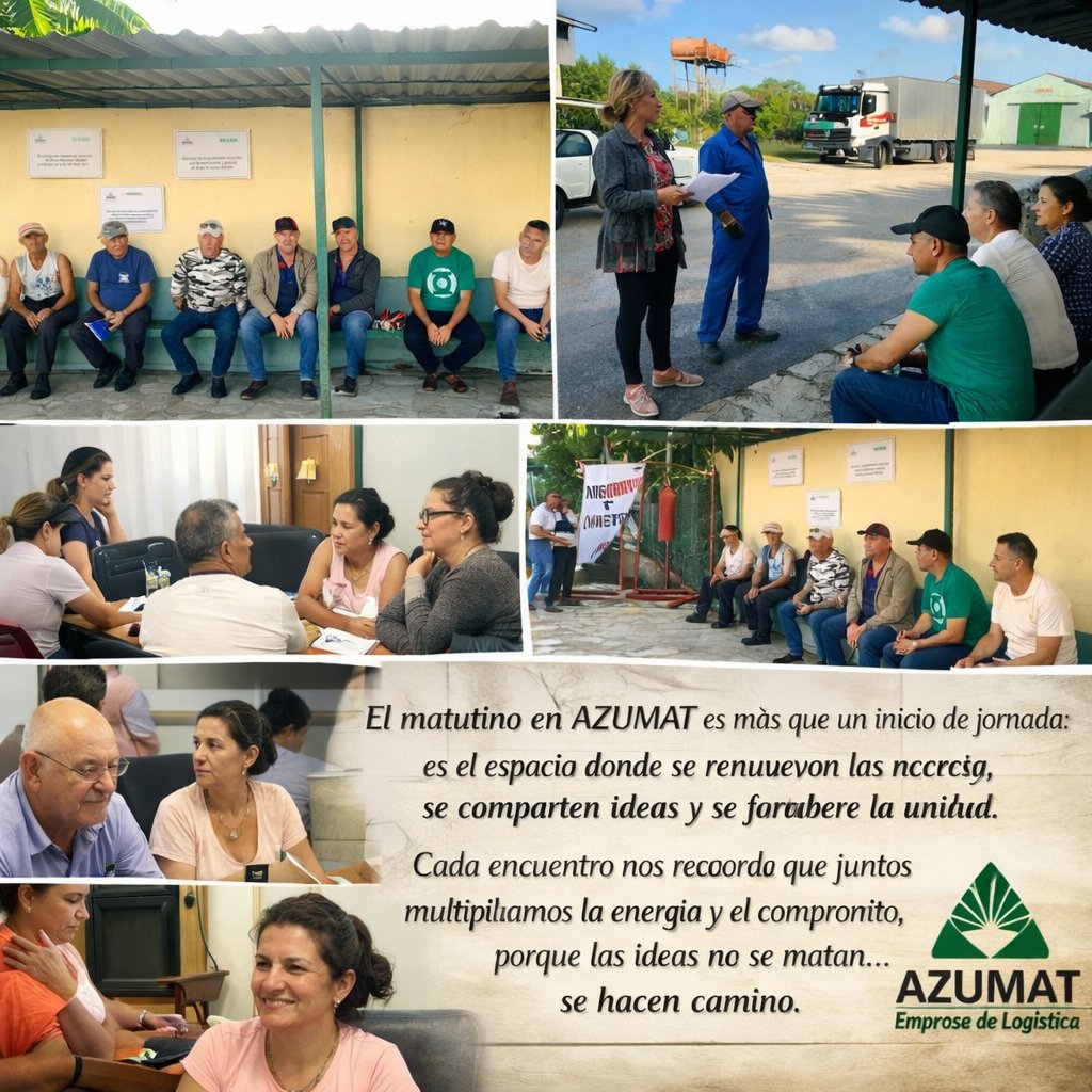 AzumatCM's tweet photo. El matutino en @AzumatCM no es solo un encuentro: es el latido que nos une . Aquí se renuevan las fuerzas, se comparten ideas y se fortalece el compromiso de avanzar juntos, cuando un equipo se reúne con propósito, las ideas no se matan, se multiplican.”
#AzumatVaPorMás https://t.co/WlmZosPyce