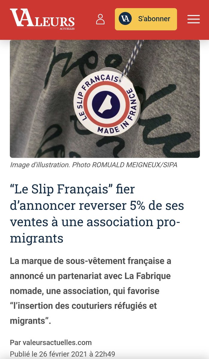 Escalet83's tweet photo. On boycotte :
⛔ #LeSlipFrançais qui reverse 5 % de ses ventes à une association pro-migrant.
⛔ #Orelsan qui nous traite de fachos.
⛔ #AmelBent qui prend la nationalité algérienne.
⛔ #JeanPaulRouve qui nous traite de « fins de race ». https://t.co/dwjBbc3B3p