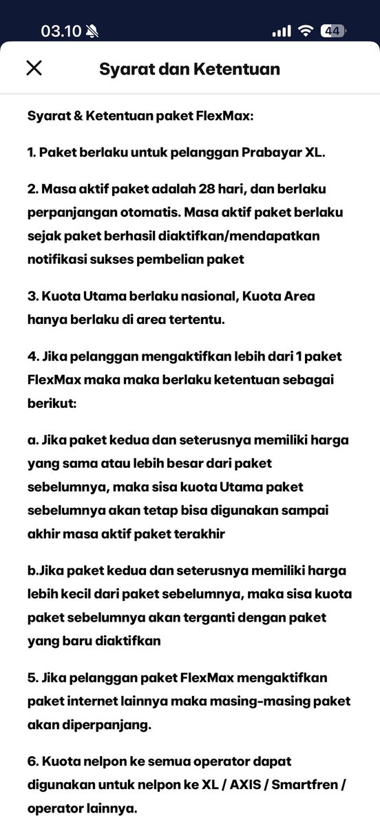 sefonghwa's tweet photo. @myXL @myXLCare min kok paket flexmax saya ga diperpanjang otomatis ya? pulsa mencukupi padahal. di s&amp;k juga jelas. https://t.co/FVdvTsGeIC