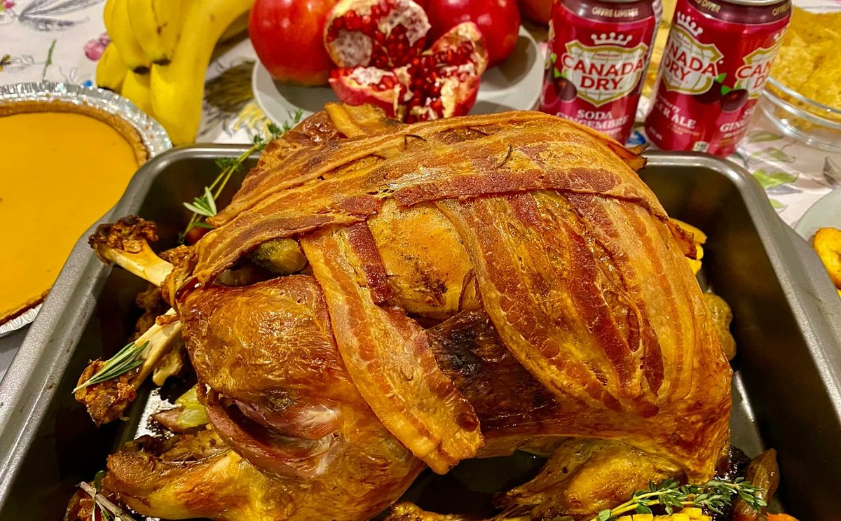 LaurieBeavv1ss's tweet photo. Festive Thanksgiving feast alert! Roasted turkey, cranberry sauce u0026 pumpkin pie on the menu today. Don’t miss out on our limited holiday special! #ThanksgivingDinner https://t.co/Eh6IxD50bB
