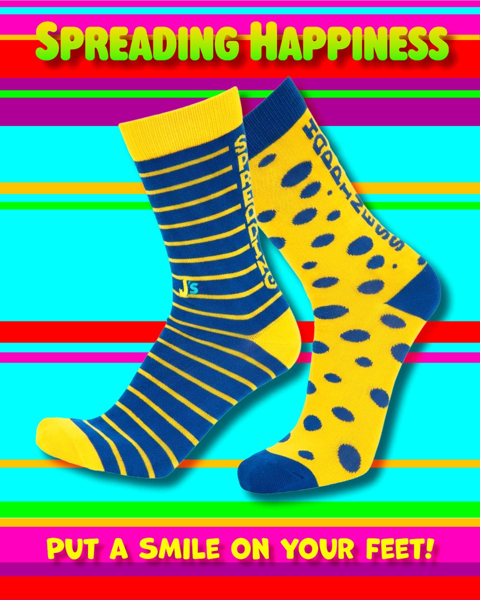 JohnsCrazySocks's tweet photo. We're spreading happiness, so of course I made a Spreading Happiness Sock. If you wear these socks, they will make you feel happy. If you give them to someone as a gift, it will make them happy. That's what I want to do: spread happiness.
#spreadinghappiness #crazysocks https://t.co/OPbCZ7bRwF