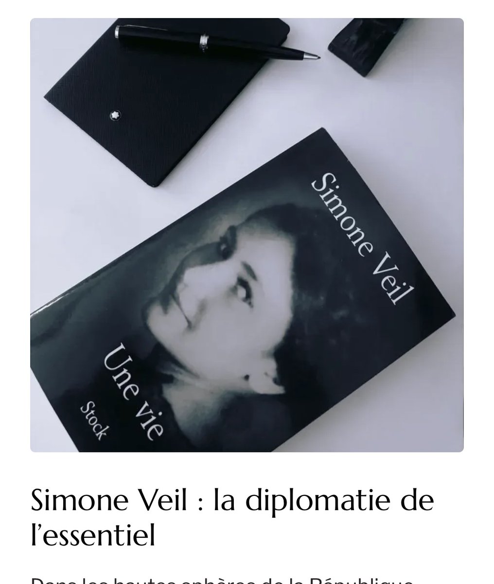patriciaahanda's tweet photo. Simone Veil : la diplomatie de l’essentiel
En ce 30 juin, en mémoire de Simone Veil. Relire cette analyse 🖋️
🔗 https://t.co/WuuHXqyK4a
#SimoneVeil #France #Europe #Symbole #Leadership https://t.co/PWXnaB0LXH