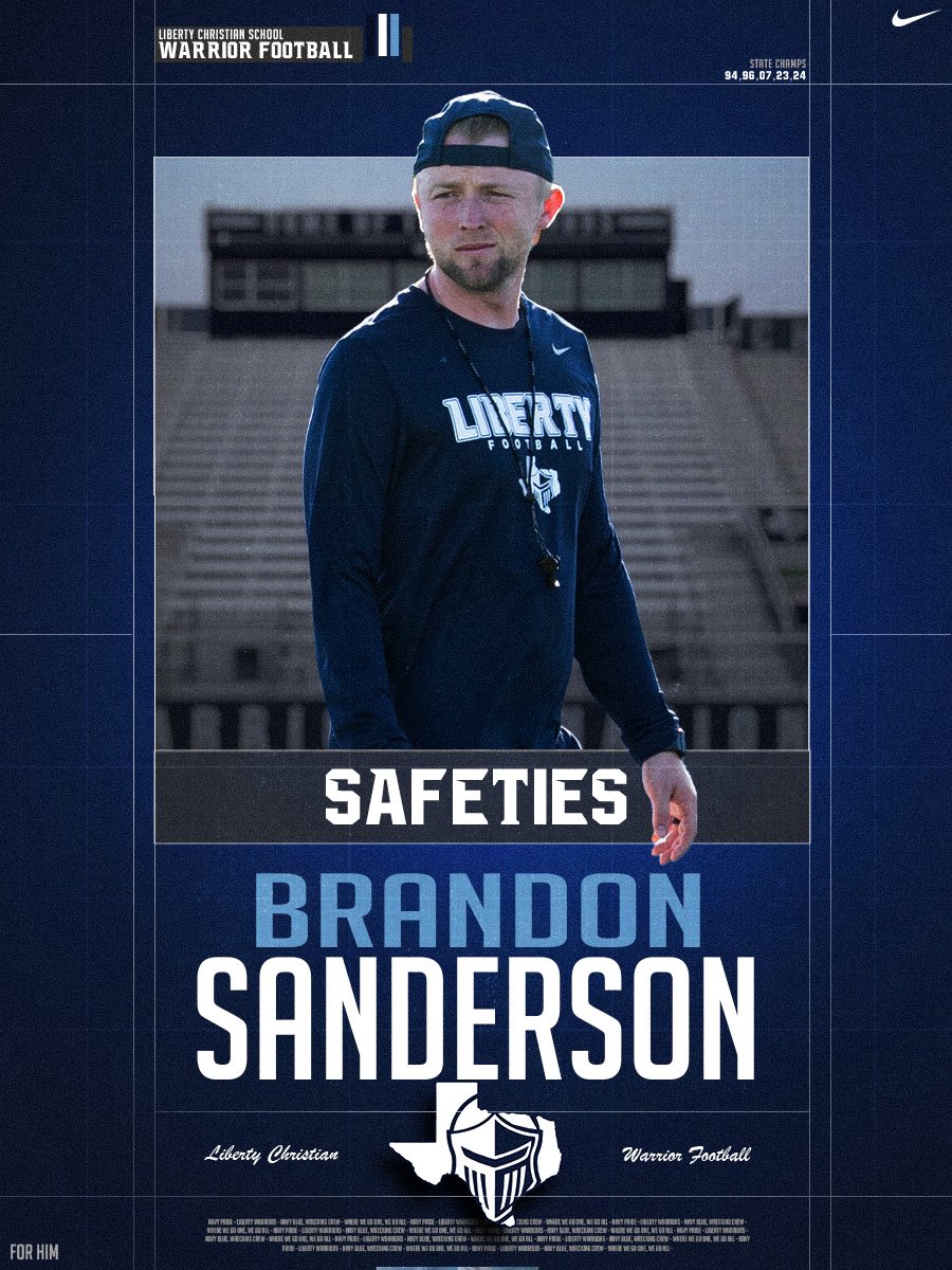 MattyHabe's tweet photo. RT @LCS__Football: Warrior Football is excited to welcome Coach Sanders! #ForHim #BeOne https://t.co/9r3Do7gWuS