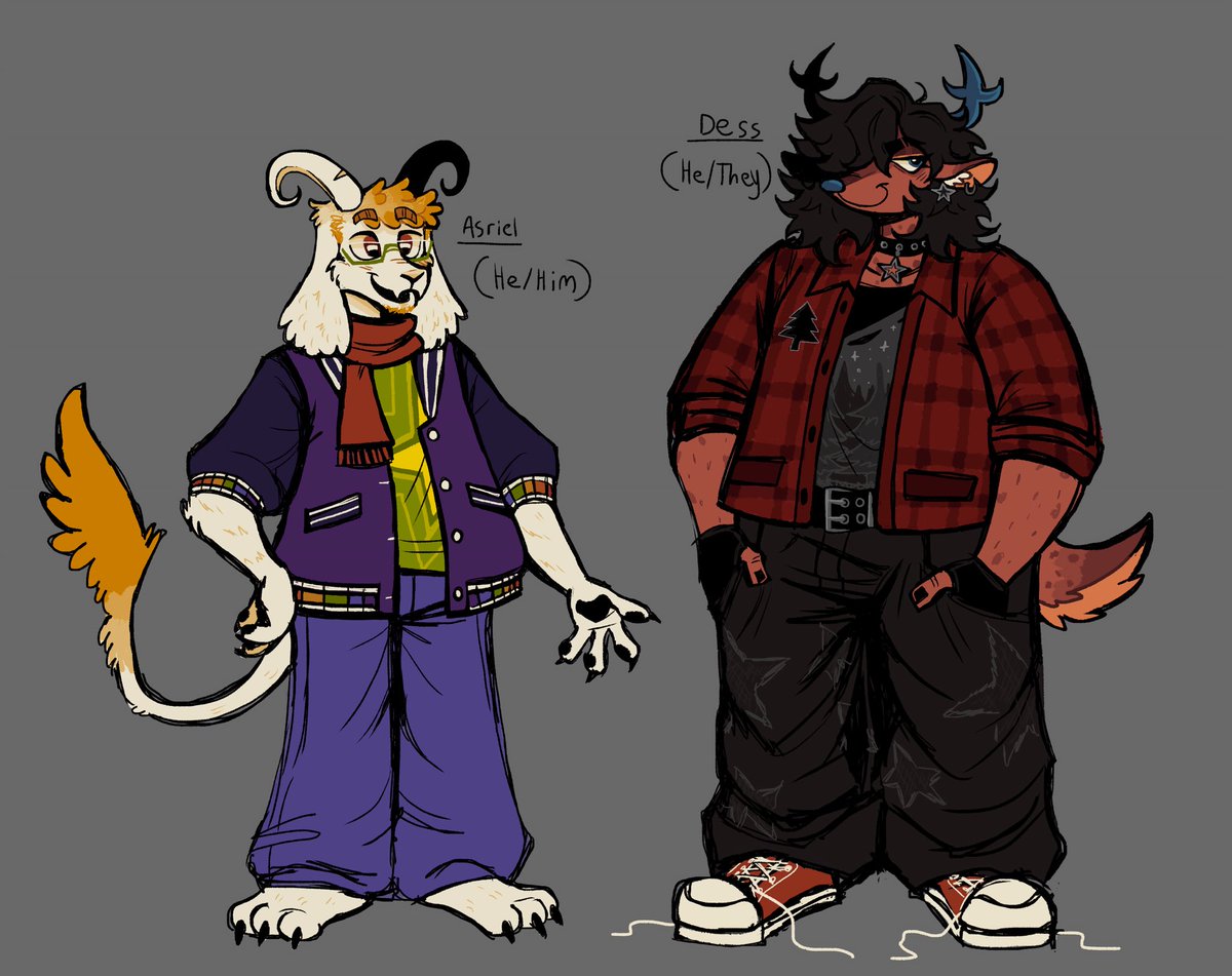 auminiii's tweet photo. Ik most people interpret Asriel fat and Dess skinny but uhhh here’s mine
#deltarune https://t.co/ZPx0f3c5k6