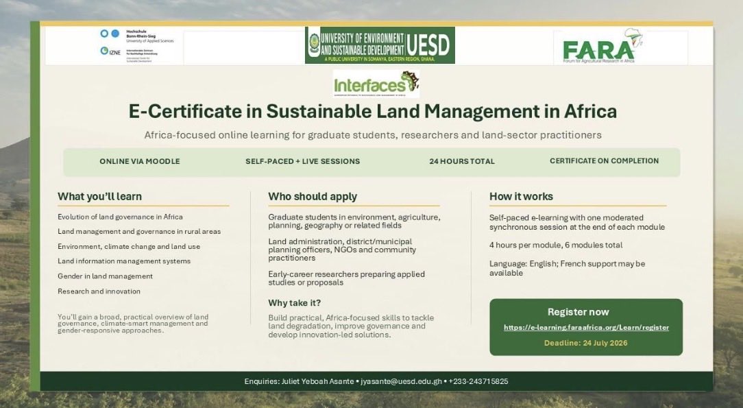EemanBintSulaym's tweet photo. Online certification course in Sustainable Land Management. https://t.co/fkoFHU2QUL https://t.co/YQqHr4BAv1