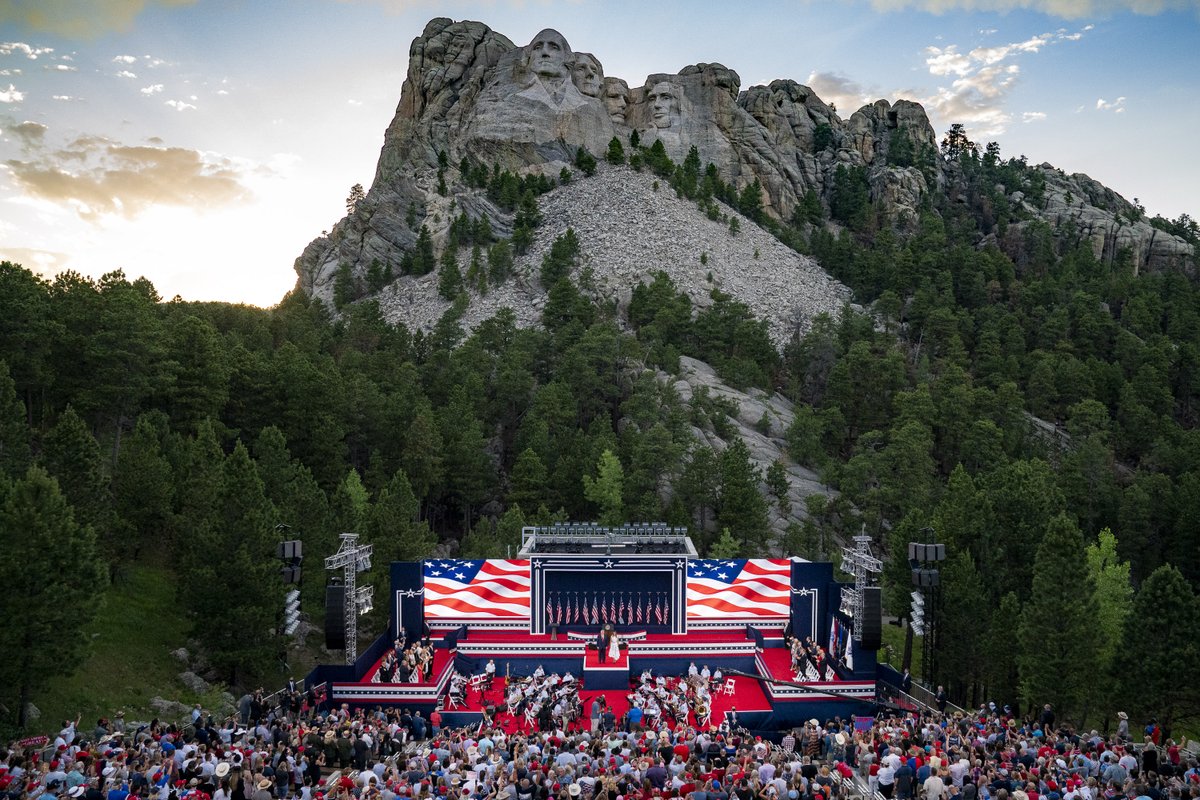 bernhardt_group's tweet photo. This week we gather to celebrate 250 years of American independence. It’s a special time for Americans to honor our nation’s past while looking ahead to a bright future.

@Freedom250 has a range of events planned. In Washington, the Great American State Fair is well underway. It’s a warm up for the main show – the Salute to America Celebration and Fireworks on July 4th.

These national observances build on the success of major July 4th celebrations during President Trump’s first term that truly raised the bar. Our Founder and Chairman, former Interior Secretary @davidlbernhardt, was instrumental in planning the “Salute to America” in 2019 and 2020, including music, military flyovers, a massive fireworks display, and an address by President Trump. Secretary Bernhardt also helped lead efforts to bring back the Mount Rushmore fireworks display in 2020, scheduled for July 3rd this week.