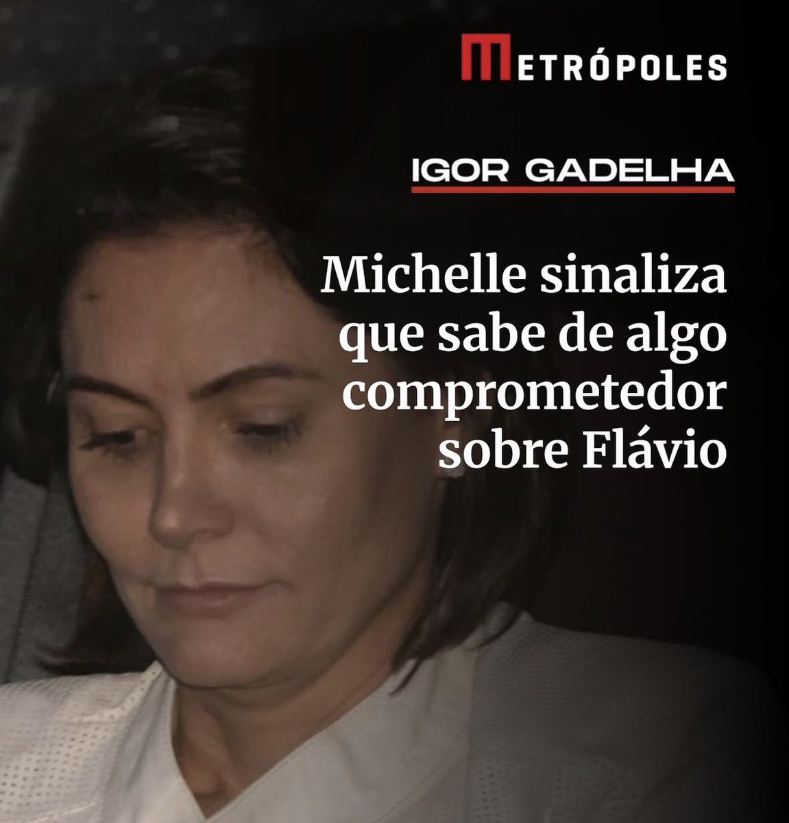 PedroRonchi2's tweet photo. O Flávio Bolsonaro deve ter coisas comprometedoras sobre ela
 Por isso ela não conta. https://t.co/tIpykrUrPM