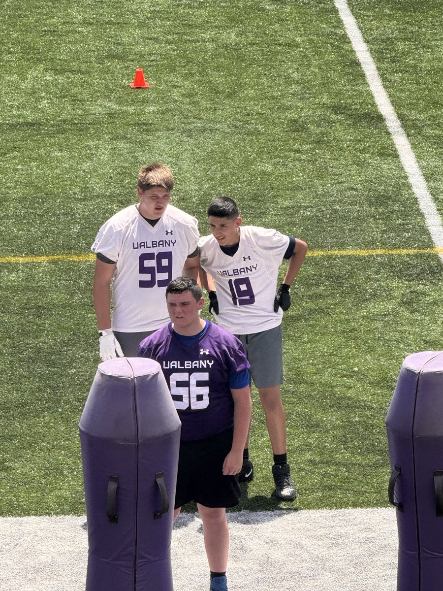 TytenWedig's tweet photo. My brother and I had a great time at the UAlbany camp.  We both appreciate all the feedback we received from the coaching staff .

@jake_preston2 
@CHSBLUEDEVILSFB 
@UAlbanyFootball 
@coachspearson https://t.co/EjxVCQZ4cg