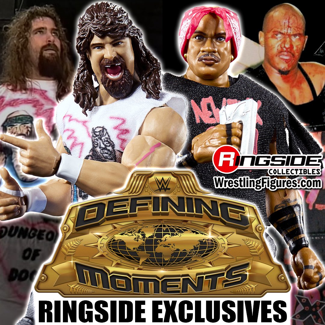 RingsideC's tweet photo. Mattel WWE 2026 Defining Moments Wave 4 Ringside Exclusives are up for PRE-ORDER!
Featuring New Jack & Cactus Jack
Shop Now ➡️ https://t.co/0evs8Ek8lb
#RingsideCollectibles #WrestlingFigures #DefiningMoments #NewJack #CactusJack https://t.co/roH2OAD7Yn