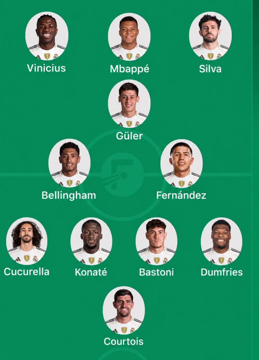 SoyAnteto's tweet photo. Primer partido de liga contra la real sociedad. 

El Real Madrid se presenta con este 11. Que decís? https://t.co/RctsQhizsD