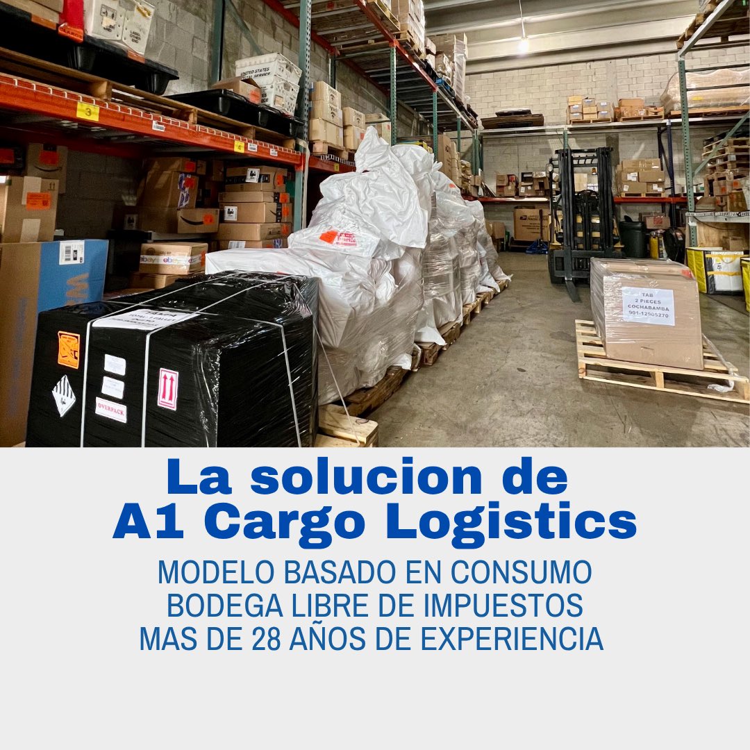 A1Cargo's tweet photo. ¿Su bodega en Miami le está costando clientes y dinero? 💵 

Lejos de apoyarle, le está quitando tiempo y ganancias. 
Recibe información tarde, sus paquetes se retrasan y termina perdiendo la confianza de sus clientes… aunque usted esté haciendo todo bien. 😔 

El problema no es su empresa.

El problema es que depende de un “partner” que no está alineado con su negocio. ⚠️ 

La solución:
Integrar su operación con A1 Cargo Logistics ✅
Trabajamos con un MODELO BASADO EN CONSUMO donde solo paga por lo que use su embarque. Sin costos fijos innecesarios ni intermediarios que se queden con su ganancia.

Lo que cambia cuando se integra con nosotros:
📦 Sus paquetes entran al sistema rápido y correctamente  
📍Bodega libre de impuestos en el corazón de Miami  
🏆 Más de 28 años de experiencia en el mercado  

Somos sus ojos en Miami: monitoree en tiempo real y notifique a sus clientes al instante!

El resultado:
 🚀 Reduccion drástica de costos 
 ⚡️Mejora su eficiencia operativa

 Puede enfocarse en vender más y captar nuevos clientes, porque por fin tiene un aliado que le respalda.

¿Quiere saber exactamente cuánto puede estar ahorrando en cada envio?

Escríbanos por DM o WhatsApp + 1 (305) 766-2337 📲 
info@A1Courier.com 💻 

¿Esta en Miami? Programemos un reunión en nuestro almacén!

A1 Cargo Logistics 
10990 NW 138th St. Unit 12
Hialeah Gardens Fl 33018 #a1 #miami #paqueteria #envios