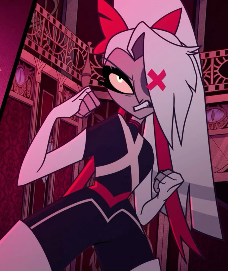 ilovebakingg's tweet photo. Vaggi is one of the most well structured people in the show to me and her backstory is too! A fallen angel who used to be an exorcist and instead of being angry and getting revenge on sinners, she's genuinley trying to help them get redeemed? ARE YOU KIDDING ME??? THAT'S SO COOL! https://t.co/wTgzSn2UTo