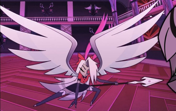 ilovebakingg's tweet photo. Vaggi is one of the most well structured people in the show to me and her backstory is too! A fallen angel who used to be an exorcist and instead of being angry and getting revenge on sinners, she's genuinley trying to help them get redeemed? ARE YOU KIDDING ME??? THAT'S SO COOL! https://t.co/wTgzSn2UTo