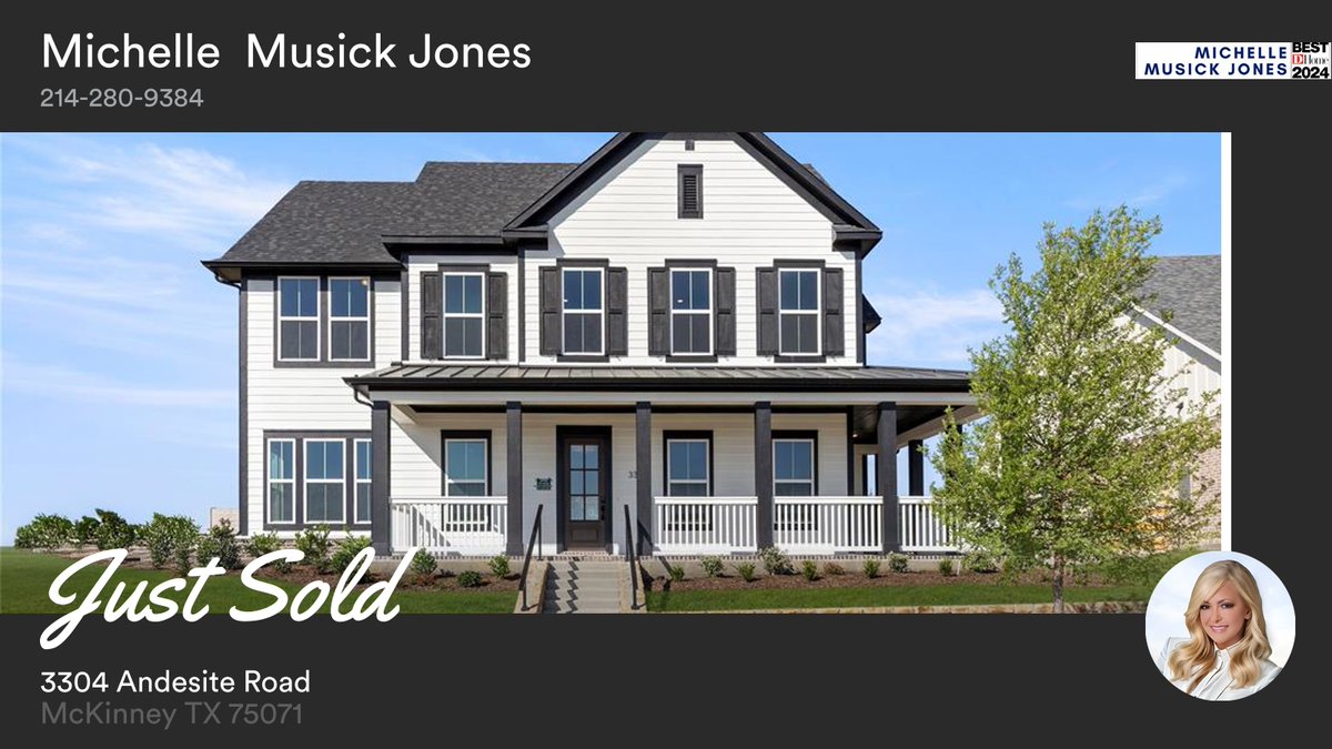 themmjteam's tweet photo. 🛌 4 🛀 4 🚘 3
📍 3304 Andesite Road, McKinney, TX, 75071

My latest sale on RateMyAgent.
TREC 0395273
https://t.co/jclRXfoauZ

...
#ratemyagent #realestate #Coldwell_Banker_Apex_REALTORS https://t.co/dkW2yMYeKb